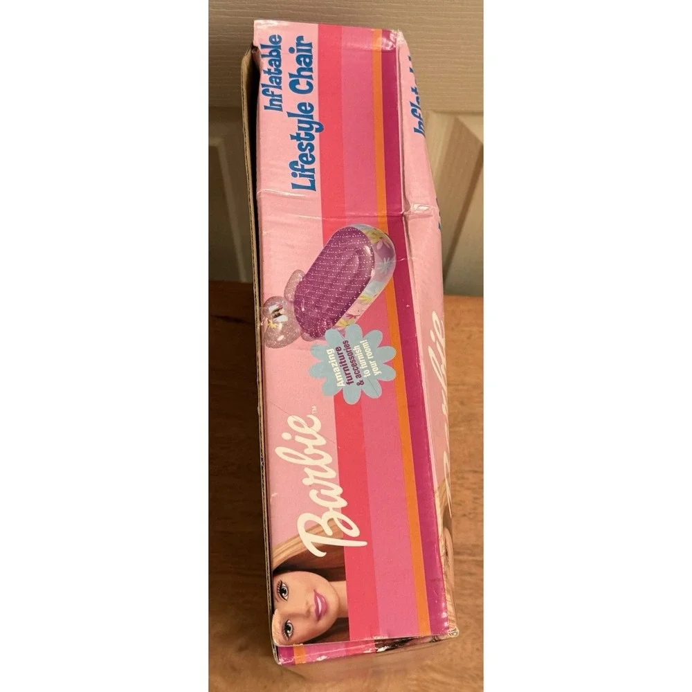 Vintage Barbie Inflatable Lifestyle‎ Chair 2002 Mattel, Inc. New in Box Rare